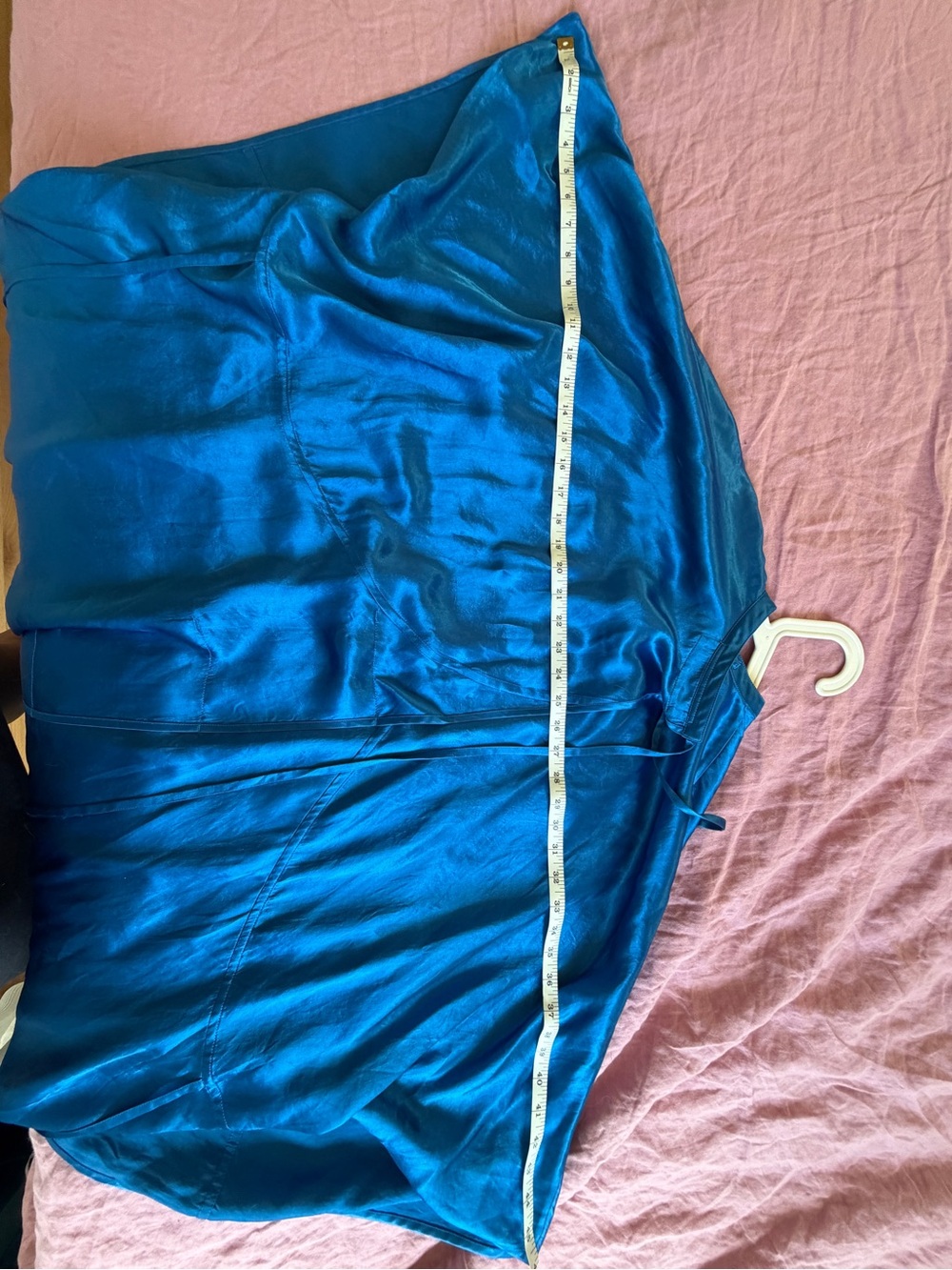 Acne Blue Satin Mini Dress - Picture 7 of 7